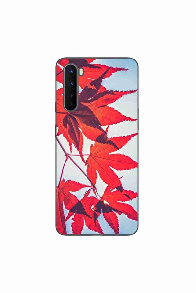 OEM Husa compatibila cu OnePlus Nord Silicon Gel Tpu Model Frunze de toamna