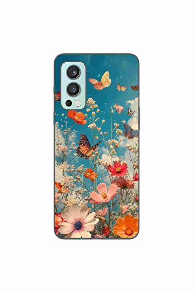 OEM Husa compatibila cu OnePlus Nord 2 Silicon Gel Tpu Model Flori si Fluturi