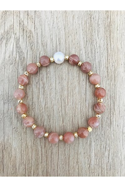 MK tasarım Real pearl- sunstone bracelet mk.7000.809- comfort- calm- energy- ...