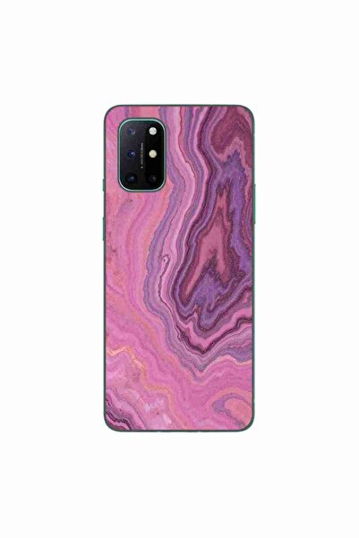 OEM Husa compatibila cu OnePlus 8T Silicon Gel Tpu Model Pink Quartz Marble