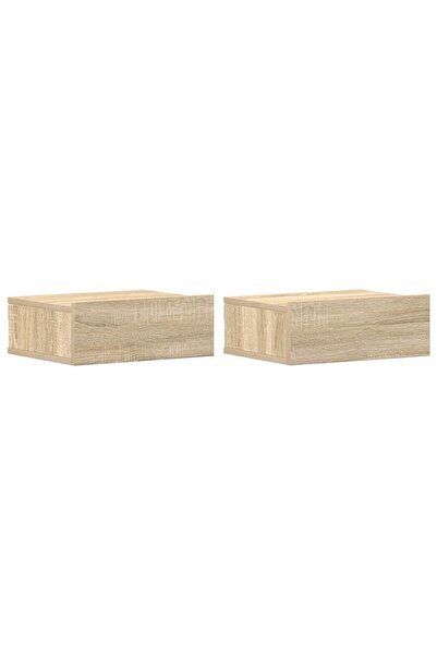 vidaxl Noptiere suspendate, 2 buc., stejar sonoma, 40x30x15 cm