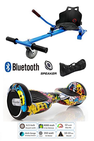 CityMate Elektrikli Kaykay Scooter Hoverboard Akıllı Dengeli + Hover Kart + Ç...