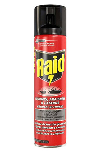 Raid Pachet 2 bucăți Insecticid Aerosol pentru Gândaci și Furnici 400ml