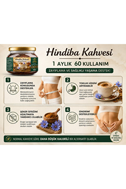 COFFEE FREDDO Hindiba Kahve Karahindiba Hindibağ Kahvesi Hindibakahve Kara Hindibağ 1 Aylık-(60 Kullanım) Net 150 gr
