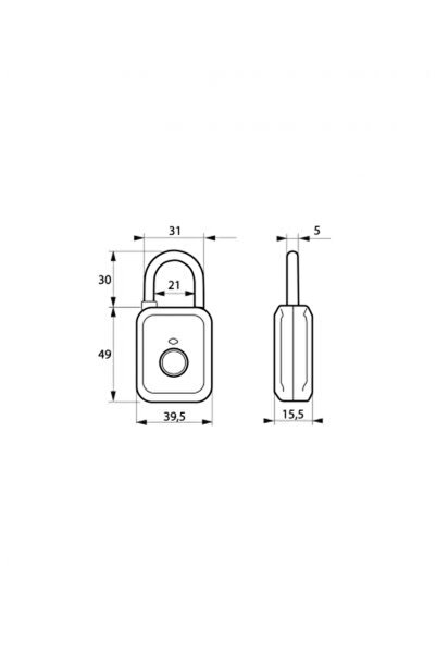 THIRARD Digital fingerprint padlock - green