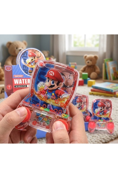 Kuzey Tacı Super Mario Temalı Taşınabilir Su Oyun Konsolu Nostaljik Pil Gerek...
