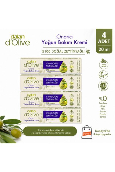 Dalan D'olive Yoğun Onarıcı Bakım Kremi 20 ml 4 Adet