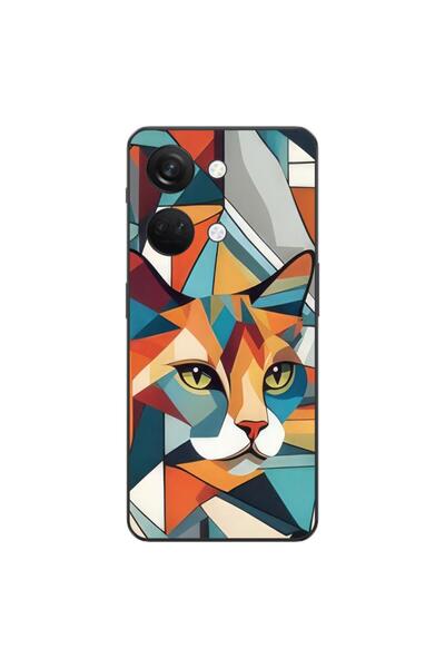 OEM Husa compatibila cu OnePlus Nord 3 Silicon Gel Tpu Model Cubic Cat Art