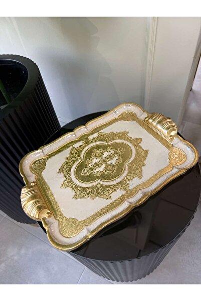 L&M FLORENCE ART صينية خشب الورد المستوردة