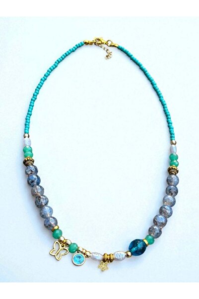 Bozhi Necklace Glass Beads Stylish Gift