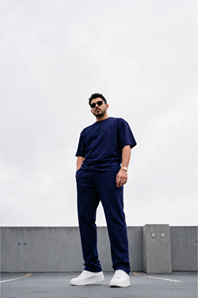 vova Men's Comfortable Fit Drop Shoulder T-Shirt Pants 2-Piece Lounge Set