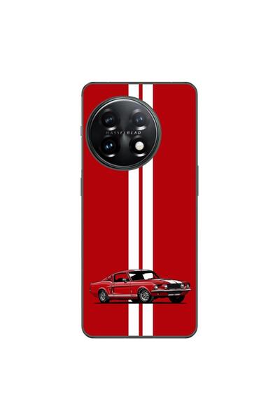 OEM Husa compatibila cu OnePlus 11 Silicon Gel Tpu Model Red Mustang