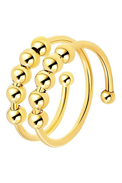 OEM Inel reglabil cu arc dublu placat cu aur de 18K