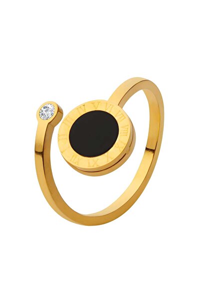 OEM Inel ajustabil Tempo cu zirconiu placat cu aur de 18K