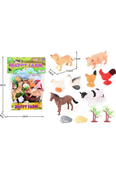 CasaDesteapta.ro Toy Top Bottom Σετ Φιγούρων Ζώων από την Φάρμα  "Happy Farm ...