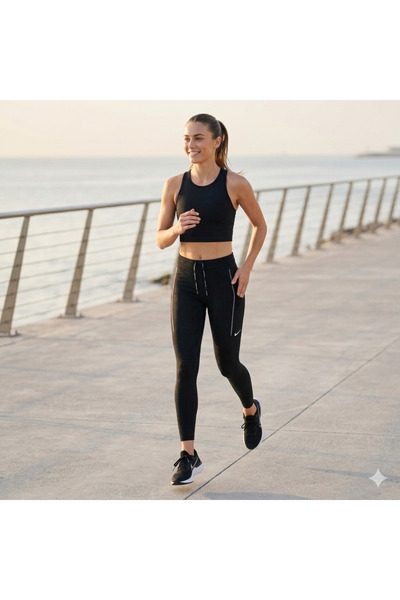 Nike Therma-Fit ADV Epic Luxe Running reflektörlü Kadın siyah Tayt