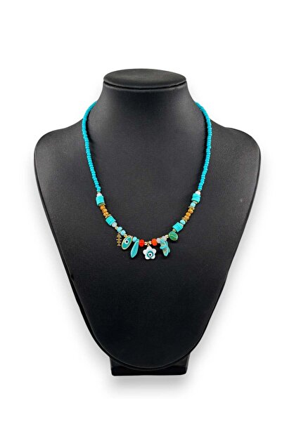 Bozhi Necklace Glass Beads Minimal Elegance