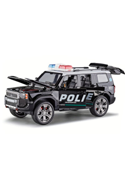 PlayFun Masina Politie, din Metal 1:22- Sunete și Lumină, Elemente Mobile 651...