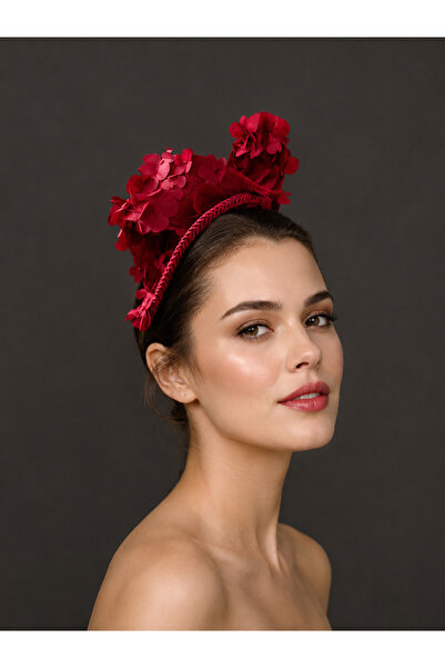 lady lina design Flower Wave Nikah Vualet Şapka Gelin Saç Aksesuarı
