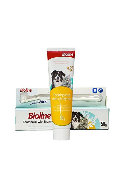 Bioline PASTA DE DINTI CU ENZIME PENTRU CAINI SI PISICI 50G