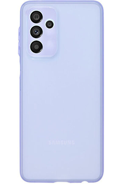 Vivid Λεπτή Θήκη Πλάτης Σιλικόνης Διαφανής / Μωβ (Galaxy A13 5G) Κωδικός: VIS...