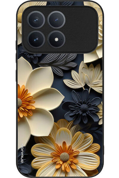 Other Θήκη Sonique Σειρά 3D Λουλούδια Xiaomi Poco F8 Pro 5G Εκρού