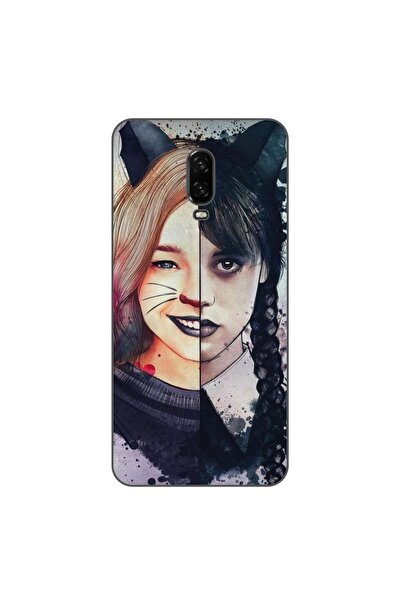 OEM Husa compatibila cu OnePlus 6T Silicon Gel Tpu Model Wednesday si Enid Si...