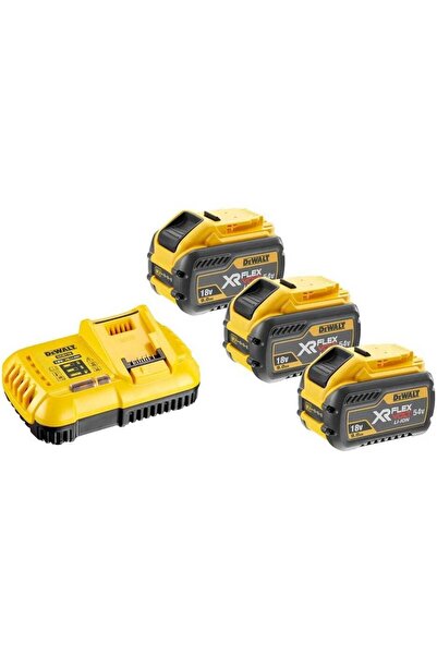 Dewalt FlexVolt 18V Battery and Charger Set, 3 x 9.0Ah