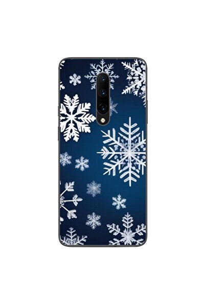 OEM Husa compatibila cu OnePlus 7 Pro Silicon Gel Tpu Model Fulgi de Nea