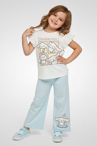 Cınnamoroll Toddlers Girl 2 Pieces Graphic Print Top And Bottom Set, Multicolor