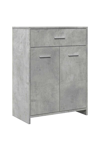 vidaxl Dulap de baie, gri beton, 60 x 33 x 80 cm, PAL