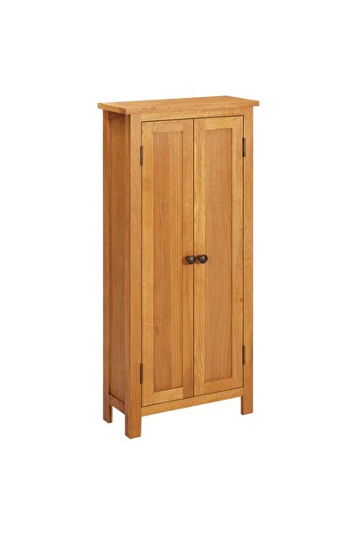 vidaxl Storage cabinet, 50x22x110 cm, solid oak wood