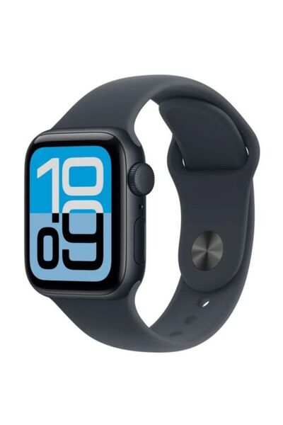 Apple Watch SE 3 (2025) GPS 40mm Θήκη Αλουμινίου Midnight, Λουράκι Midnight S...