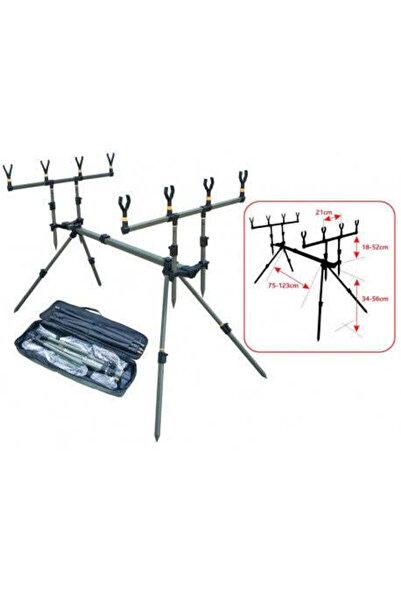 Baracuda Rodpod Carp 04 Aluminum 4 Rods