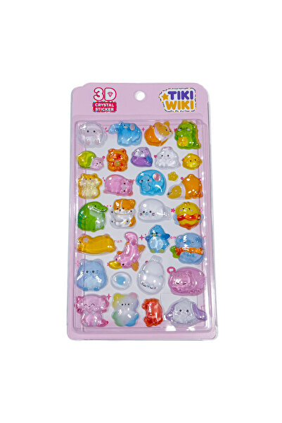 Noname Stickere 3D &minus; Animalute Tiki Wiki seria Crystal 