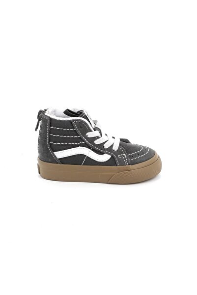 Vans Παιδικό Mποτάκι Casual για Αγόρι Sk8-hi Zip Χρώματος Γκρι VN0A4BV150U1