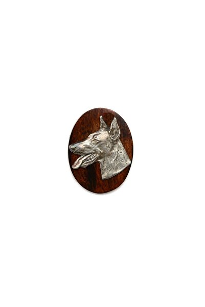 Art - Dog Dobermann, Doberman Pinscher, Dobie II - Broșă pentru expoziții can...