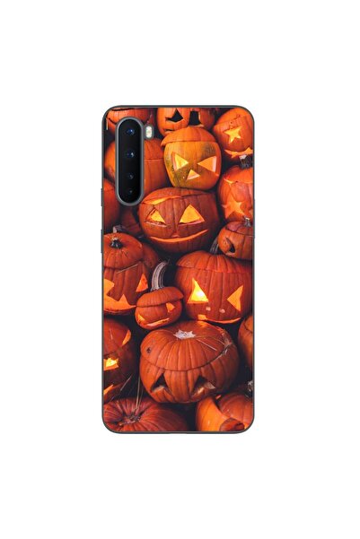 OEM Husa compatibila cu OnePlus Nord Silicon Gel Tpu Model Halloween Dovleci ...