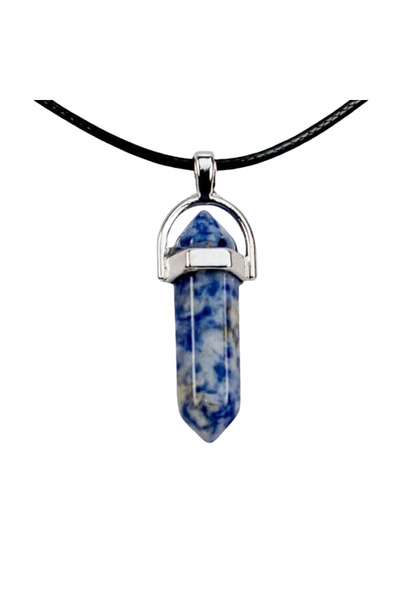 Palo Santo Sodalite Tip Pendant -