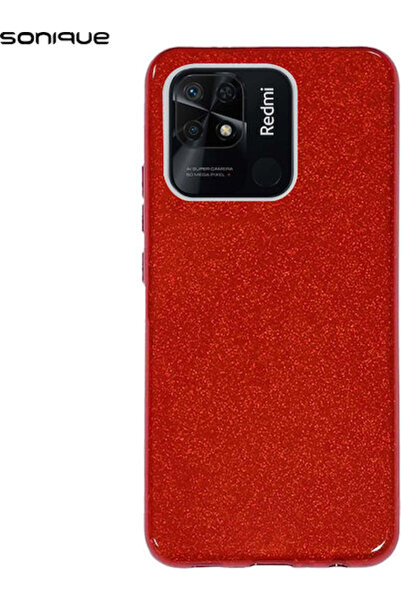 Other Σονίκ Λαμπερή Πίσω Θήκη Σιλικόνης Κόκκινη (Redmi 10C)
