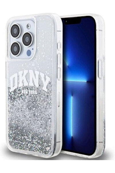 Dkny Θήκη iPhone 14 Pro με Υγρό Γκλίτερ και Λογότυπο Αψίδας, Διαφανής, Κωδικό...