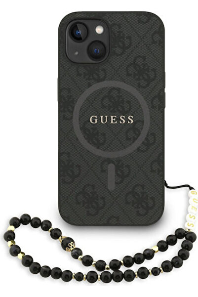Guess Θήκη Πλάτης Συνθετικό Δέρμα Μαύρο (iPhone 15) Κωδικός: GUHMP15SP4GREGSK
