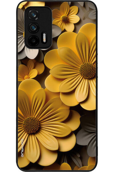 Other Θήκη Sonique Σειράς 3D Λουλουδιών για Realme GT 5G, Κίτρινη