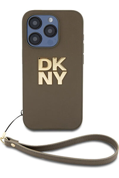 Dkny Λογότυπο Stack Πίσω Κάλυμμα από Συνθετικό Δέρμα / Δέρμα με Λουράκι Καφέ ...