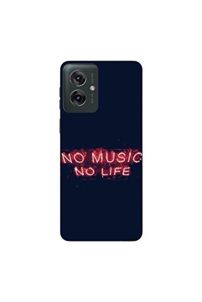 OEM Θήκη συμβατή με Motorola Moto G55 Σιλικόνης Τζελ TPU Μοντέλο No Music No ...