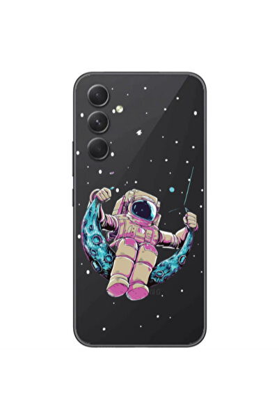 Other Samsung Galaxy A05s Astronaut swinging on the moon Transparent Silicone...