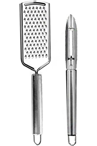 Yıldızan Nzr Beautestore 2-Piece Grater and Peeler Set Stainless Steel |   Me...
