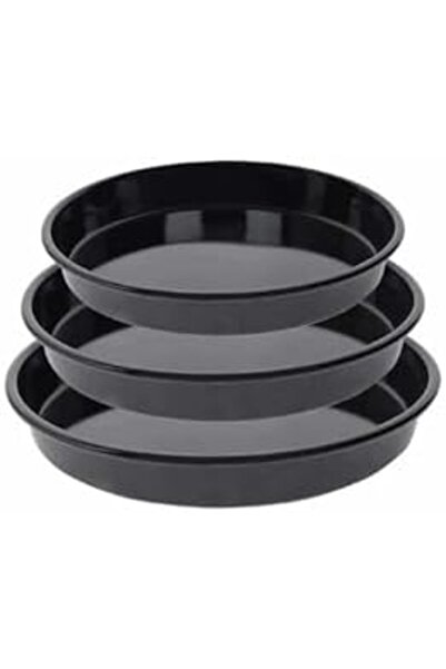Yıldızan Nzr Beautestore -Lab 6-Piece 20-24-26-28-30-32 cm Black Shiny Round ...