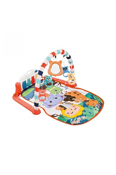 OEM Covoras cu activitati pentru bebe, cu pian detasabil, roz