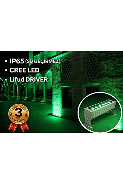 ÖZER LİGHT 30cm Wallwasher LED Aydınlatma Duvar ve Ağaç Boyama Su Geçirmez 9W...